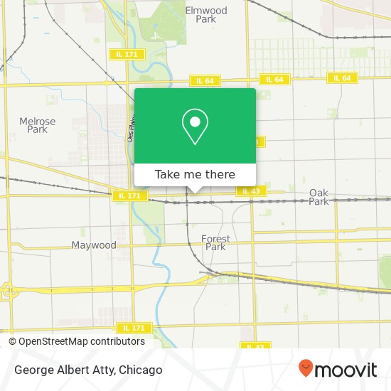 George Albert Atty map