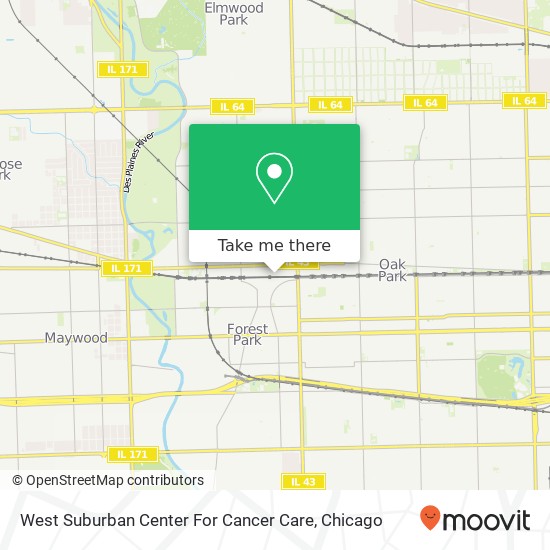 West Suburban Center For Cancer Care map