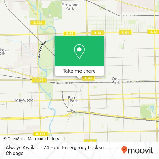 Mapa de Always Available 24 Hour Emergency Locksmi