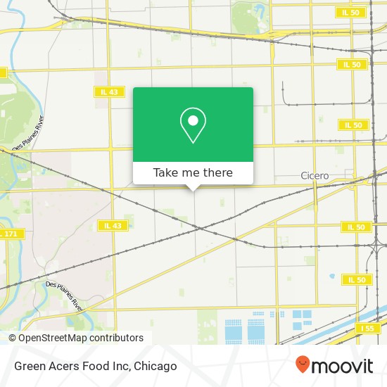 Green Acers Food Inc map