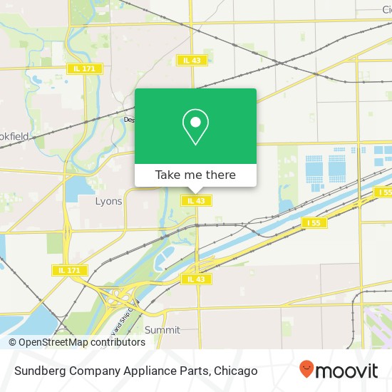 Sundberg Company Appliance Parts map