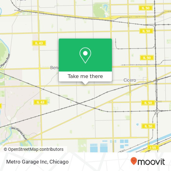 Metro Garage Inc map