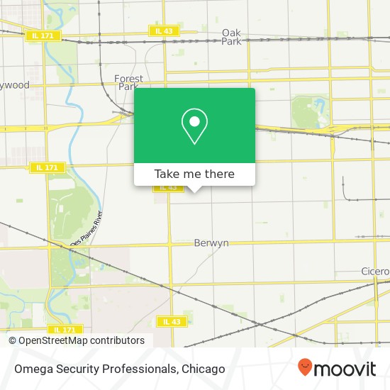 Omega Security Professionals map