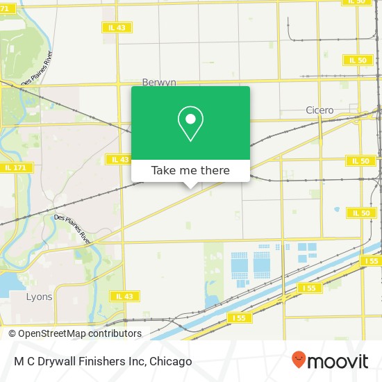 M C Drywall Finishers Inc map