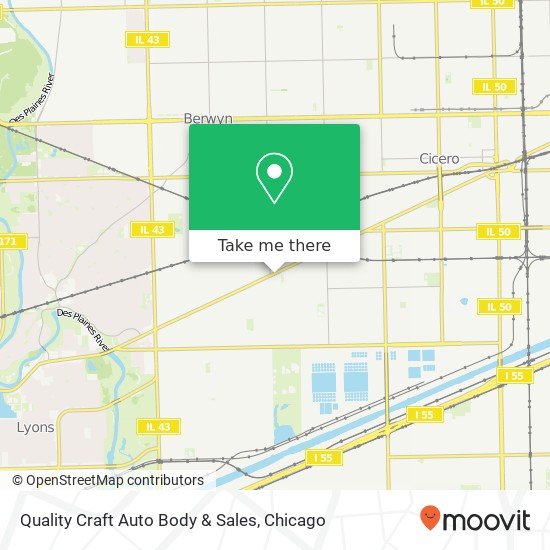 Mapa de Quality Craft Auto Body & Sales