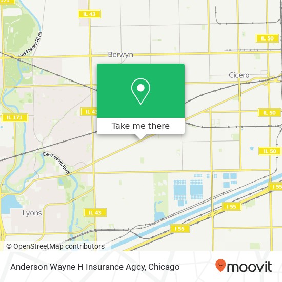 Anderson Wayne H Insurance Agcy map