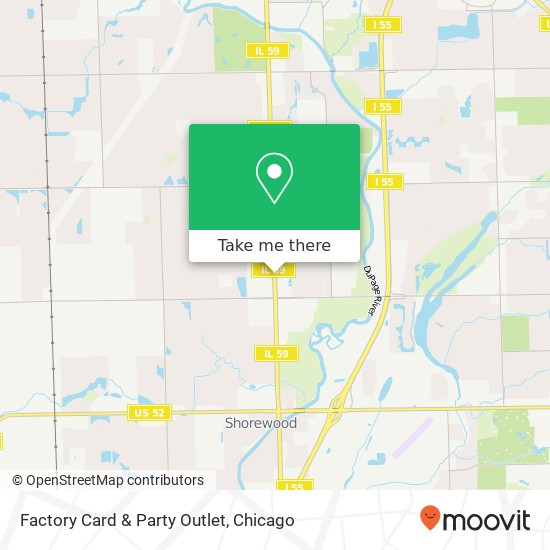 Factory Card & Party Outlet map
