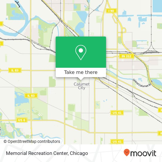 Memorial Recreation Center map