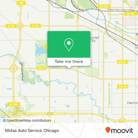 Mapa de Midas Auto Service