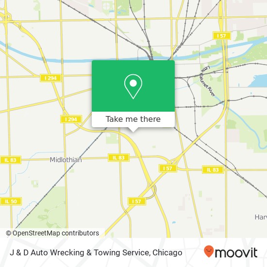 Mapa de J & D Auto Wrecking & Towing Service