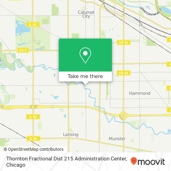 Thornton Fractional Dist 215 Administration Center map