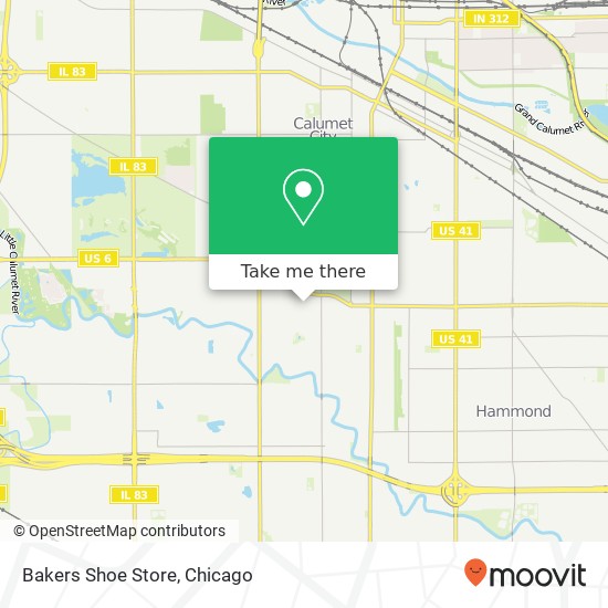 Mapa de Bakers Shoe Store