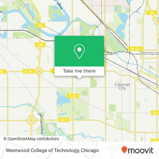 Westwood College of Technology map