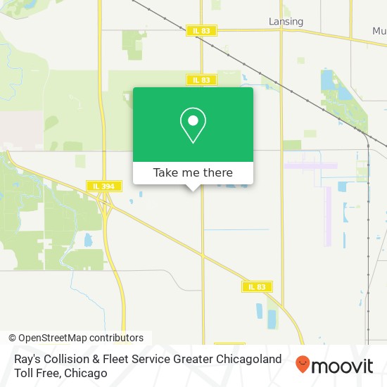 Mapa de Ray's Collision & Fleet Service Greater Chicagoland Toll Free