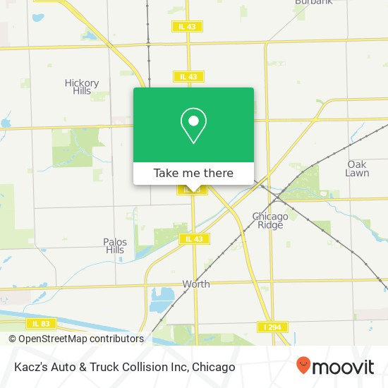Mapa de Kacz's Auto & Truck Collision Inc