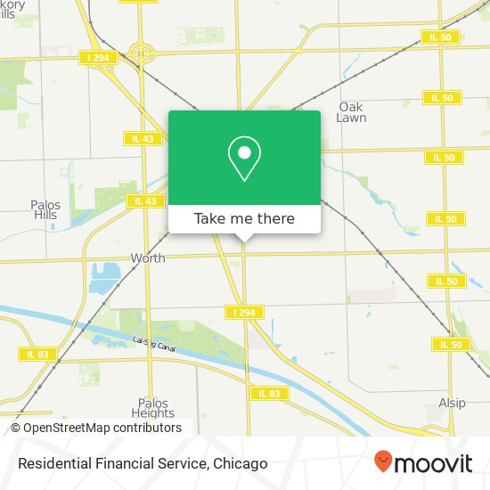 Residential Financial Service map