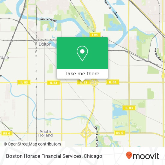 Mapa de Boston Horace Financial Services