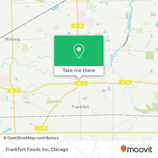 Frankfort Foods Inc map