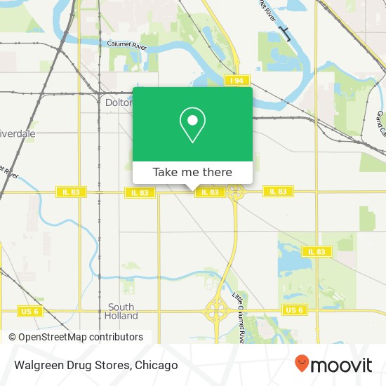 Walgreen Drug Stores map