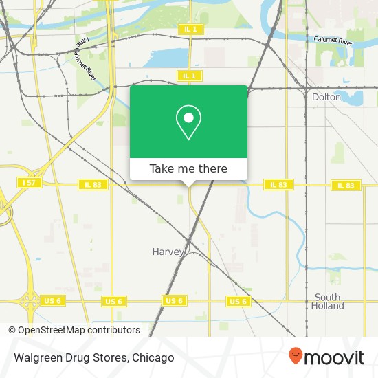 Mapa de Walgreen Drug Stores