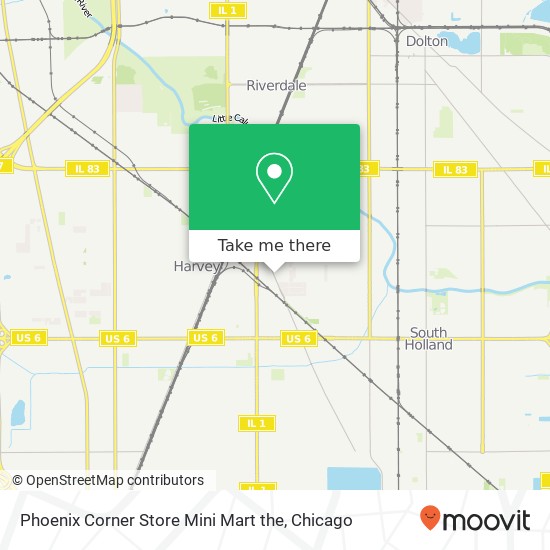 Mapa de Phoenix Corner Store Mini Mart the