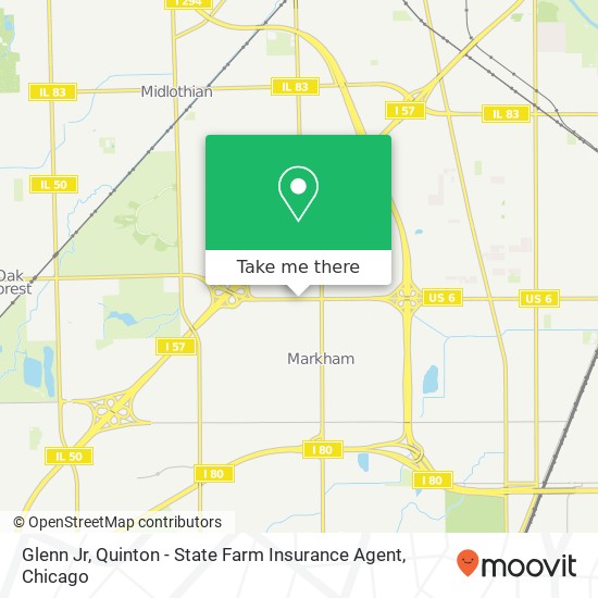 Glenn Jr, Quinton - State Farm Insurance Agent map