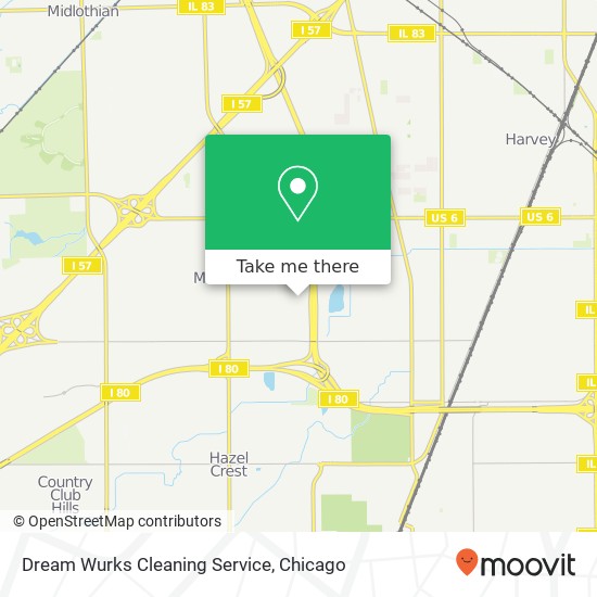 Dream Wurks Cleaning Service map