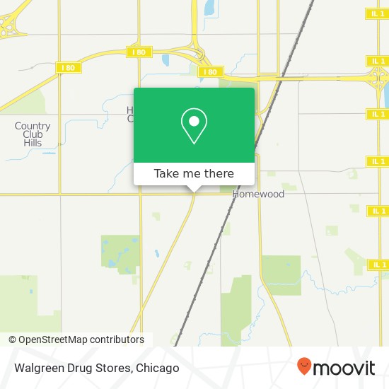 Mapa de Walgreen Drug Stores