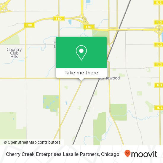 Mapa de Cherry Creek Enterprises Lasalle Partners