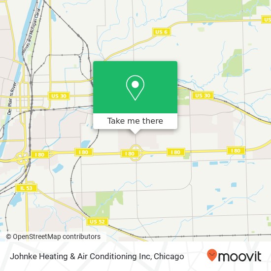 Johnke Heating & Air Conditioning Inc map