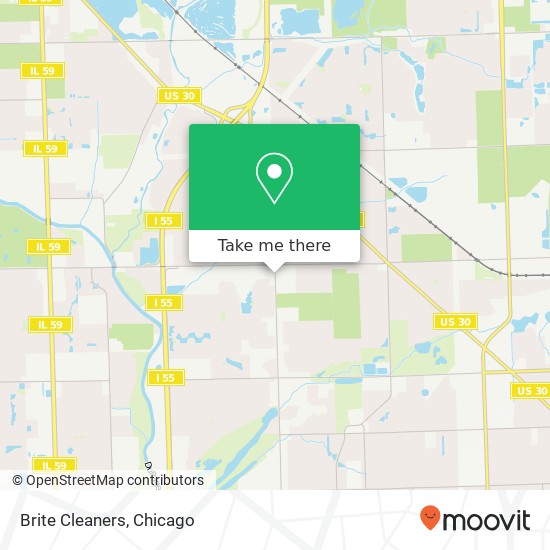 Brite Cleaners map