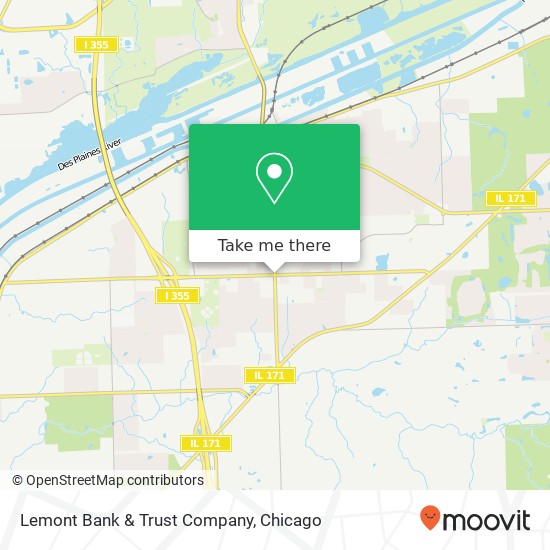 Lemont Bank & Trust Company map