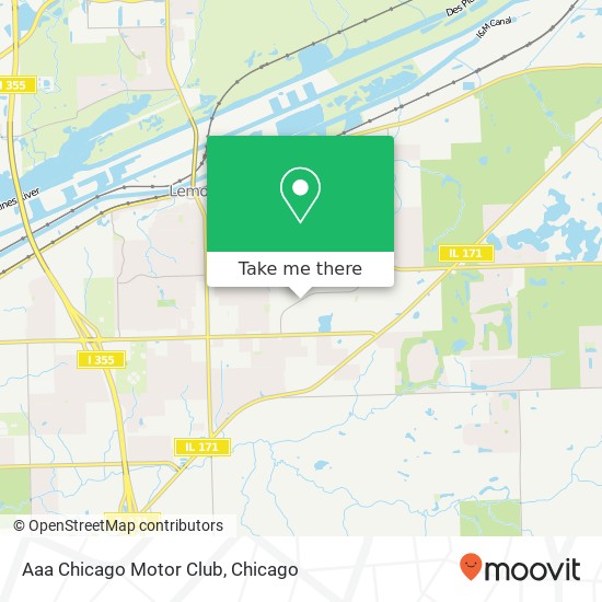 Mapa de Aaa Chicago Motor Club