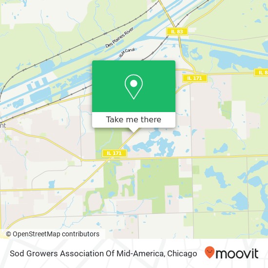 Sod Growers Association Of Mid-America map