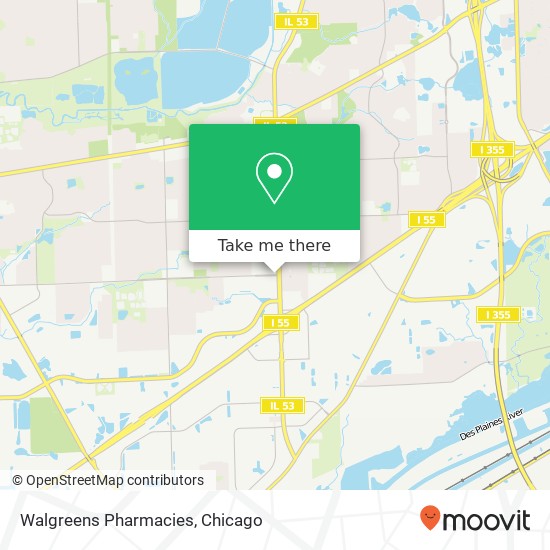 Mapa de Walgreens Pharmacies