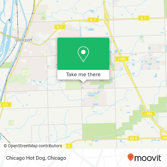 Chicago Hot Dog map