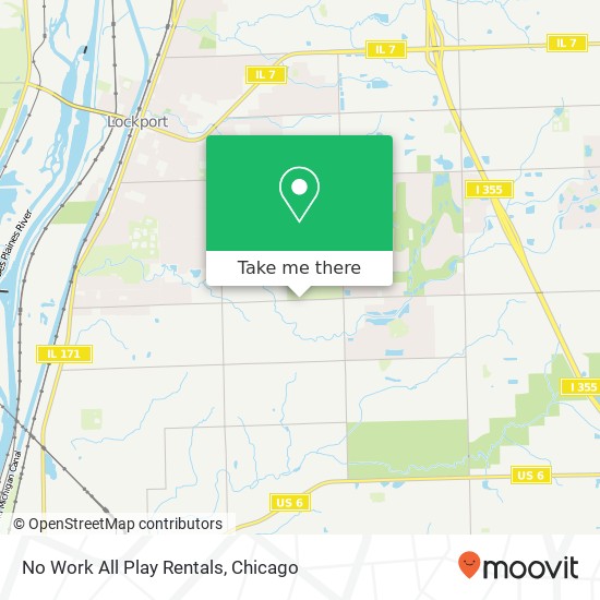 No Work All Play Rentals map