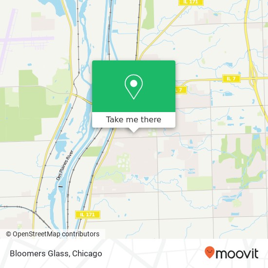 Mapa de Bloomers Glass