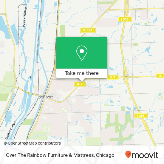 Over The Rainbow Furniture & Mattress map