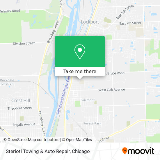 Sterioti Towing & Auto Repair map