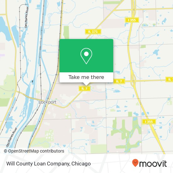 Mapa de Will County Loan Company