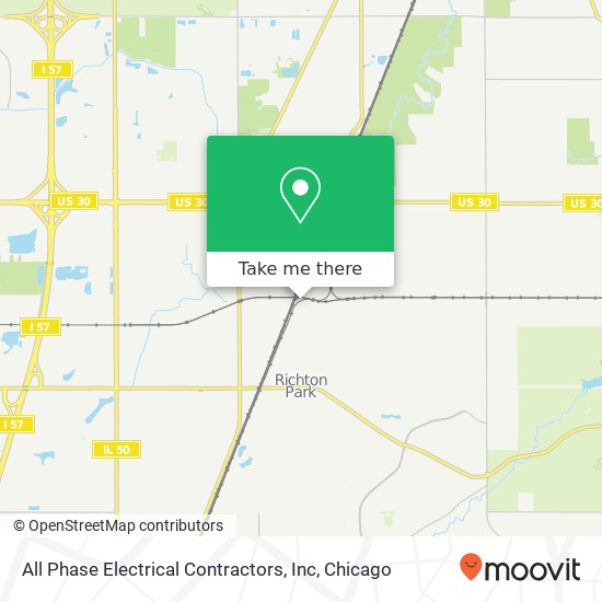 Mapa de All Phase Electrical Contractors, Inc