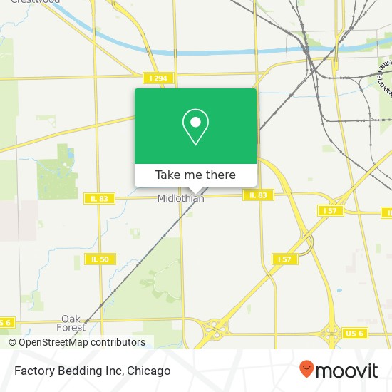 Mapa de Factory Bedding Inc