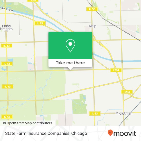 State Farm Insurance Companies map