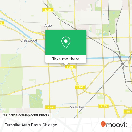 Turnpike Auto Parts map