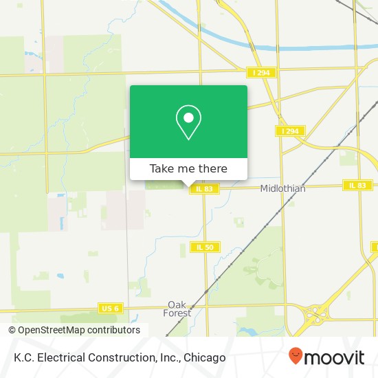 Mapa de K.C. Electrical Construction, Inc.