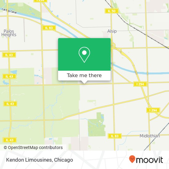 Kendon Limousines map