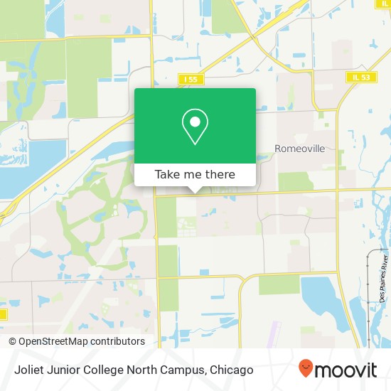 Mapa de Joliet Junior College North Campus