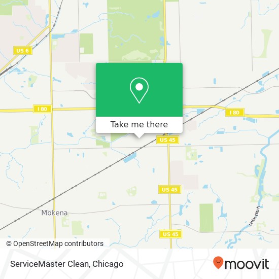 Mapa de ServiceMaster Clean
