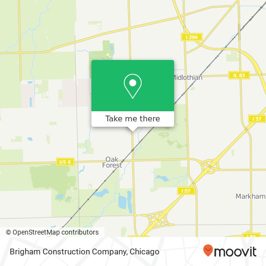 Brigham Construction Company map